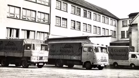 Historisches Bild der Lieferwagen
